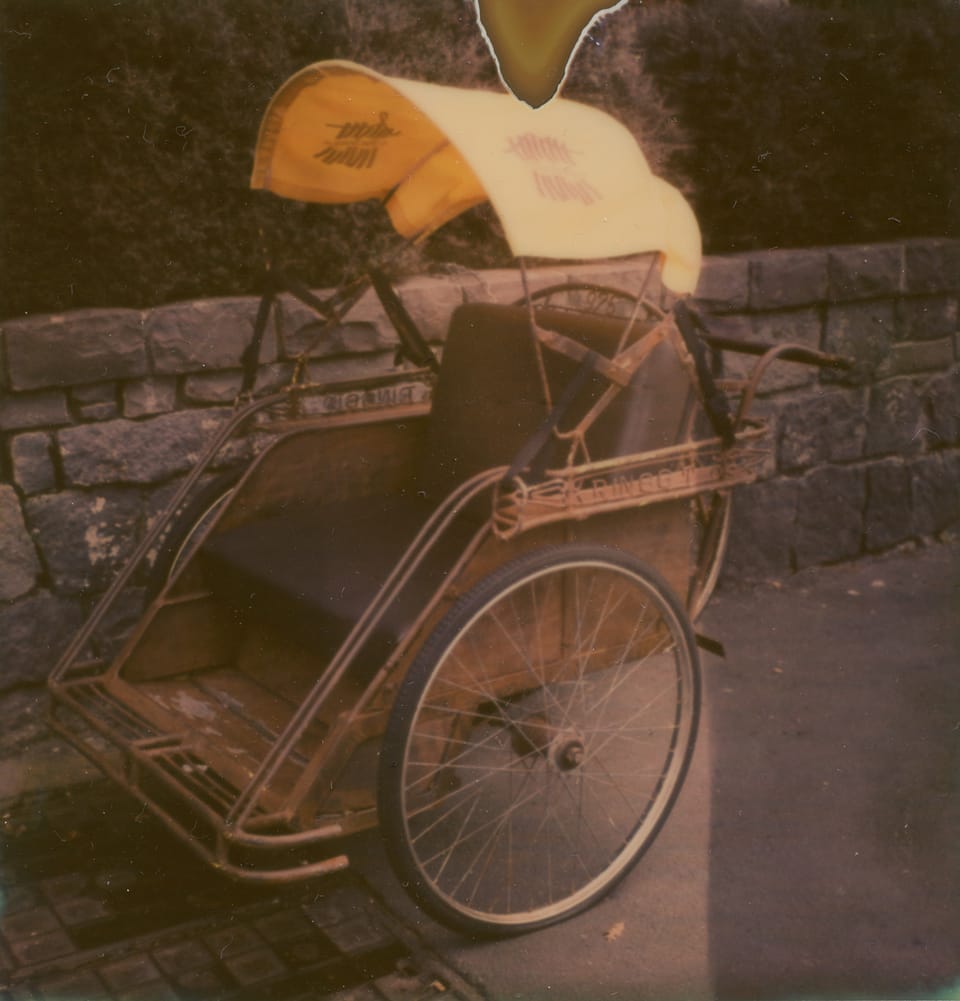 blue breeze inn tuk tuk. polaroid sx-70, impossible project px-70 film. copyright leonie wise